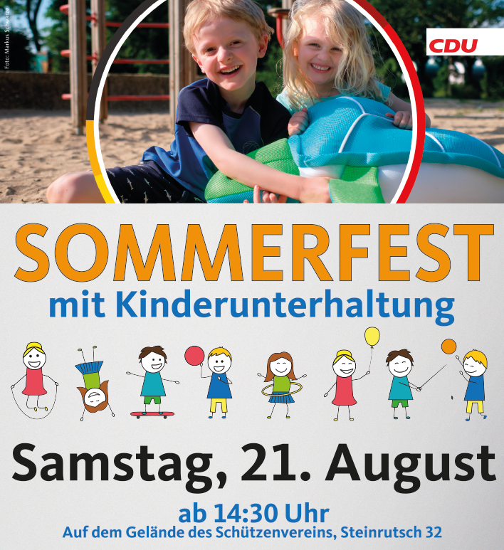 Plakat zum Sommerfest Plakat zum Sommerfest
